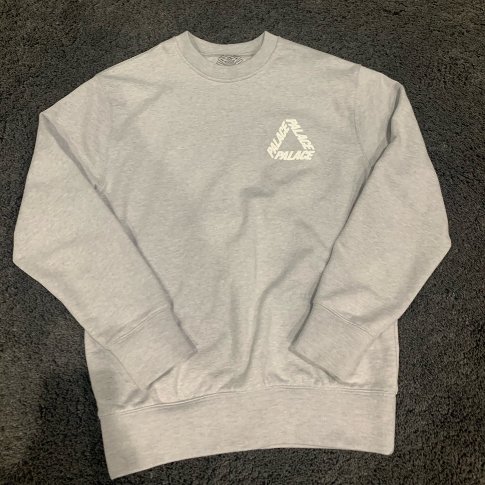 palace grey crew neck